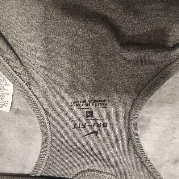 Nike Women's Plus Size Solid Medium Support Sports Bra Size 2X GRAY - Picture 3 of 4
